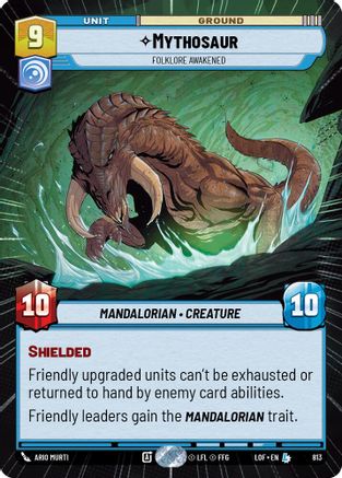 Mythosaur - Folklore Awakened (Hyperspace Foil) (813) - Legends of the Force Foil