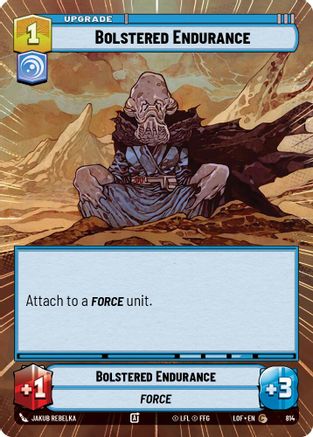 Bolstered Endurance (Hyperspace Foil) (814) - Legends of the Force Foil