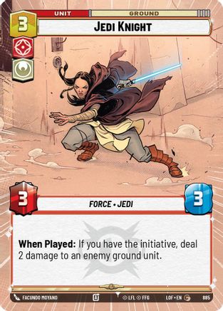 Jedi Knight (Hyperspace Foil) (885) - Legends of the Force Foil