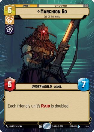 Marchion Ro - Eye of the Nihil (Hyperspace Foil) (926) - Legends of the Force Foil