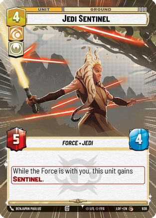 Jedi Sentinel (Hyperspace Foil) (936) - Legends of the Force Foil