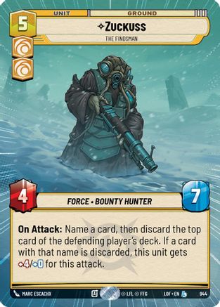 Zuckuss - The Findsman (Hyperspace Foil) (944) - Legends of the Force Foil