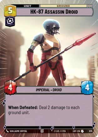 HK-87 Assassin Droid (Hyperspace Foil) (975) - Legends of the Force Foil