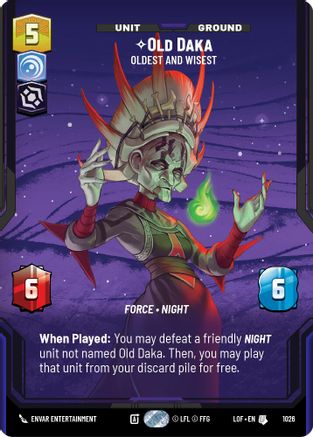 Old Daka - Oldest and Wisest (Prestige) (1026) - Legends of the Force