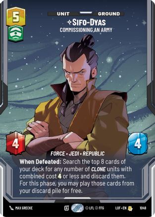 Sifo-Dyas - Commissioning An Army (Prestige) (1049) - Legends of the Force