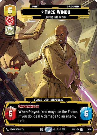 Mace Windu - Leaping into Action (Prestige) (1056) - Legends of the Force