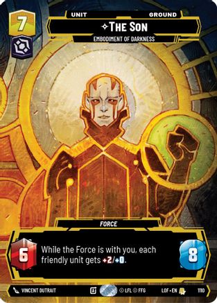 The Son - Embodiment of Darkness (Prestige Foil) (1110) - Legends of the Force Foil