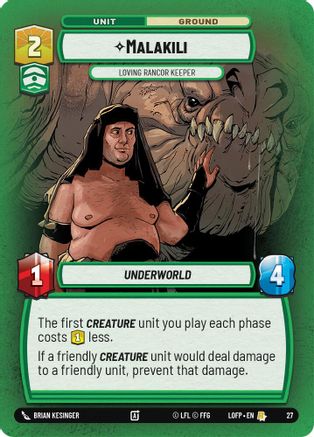 Malakili - Loving Rancor Keeper (Foil) (27) - Organized Play Promos Foil