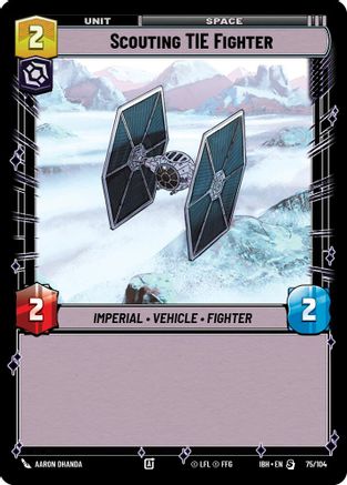 Scouting TIE Fighter (75/104) - Intro Battle Hoth