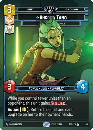 Ahsoka Tano - Always Ready For Trouble (83) - Organized Play Promos Foil