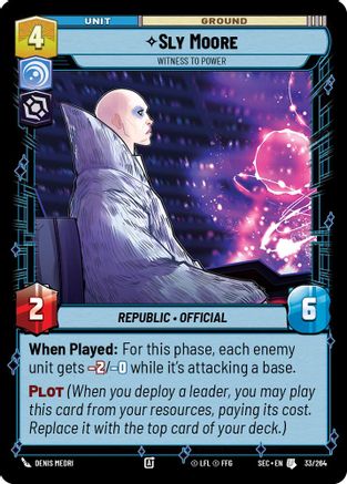 Sly Moore - Witness to Power (33/264) - Secrets of Power
