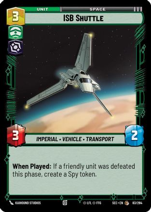 ISB Shuttle (83/264) - Secrets of Power