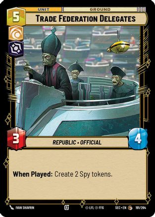 Trade Federation Delegates (191/264) - Secrets of Power