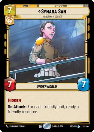 Synara San - Harboring a Secret (225/264) - Secrets of Power
