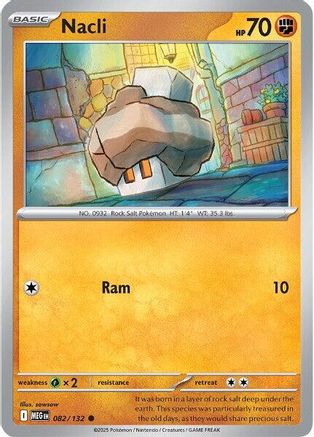 Nacli 082/132 - Reverse Holofoil ME01 Mega Evolution - Common