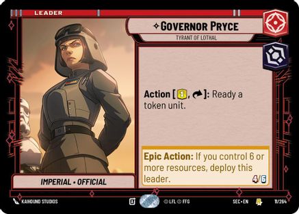 Governor Pryce - Tyrant of Lothal (11/264) - Secrets of Power