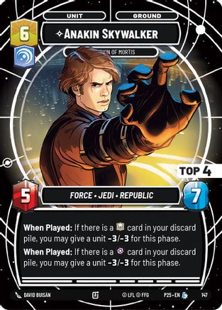 Anakin Skywalker - Champion of Mortis (Top 4) (149) - Sector and Regional Promos Season 1 Foil
