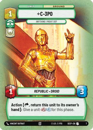 C-3PO - Anything I Might Do? - Secrets of Power Weekly Play Promos