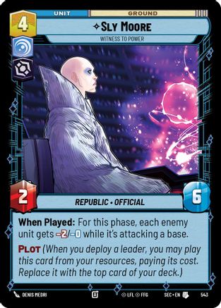 Sly Moore - Witness to Power (Foil) (543) - Secrets of Power Foil