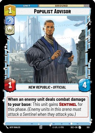 Populist Advisor (Foil) (551) - Secrets of Power Foil