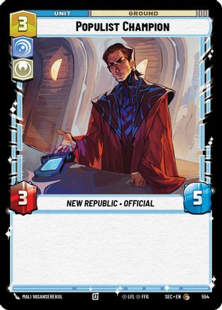 Populist Champion (Foil) (554) - Secrets of Power Foil