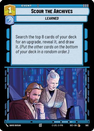 Scour the Archives (Foil) (582) - Secrets of Power Foil