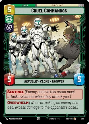 Cruel Commandos (Foil) (596) - Secrets of Power Foil