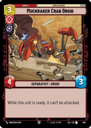Muckraker Crab Droid (Foil) (645) - Secrets of Power Foil