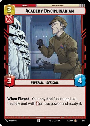 Academy Disciplinarian (Foil) (675) - Secrets of Power Foil