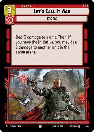 Let's Call It War (Foil) (690) - Secrets of Power Foil