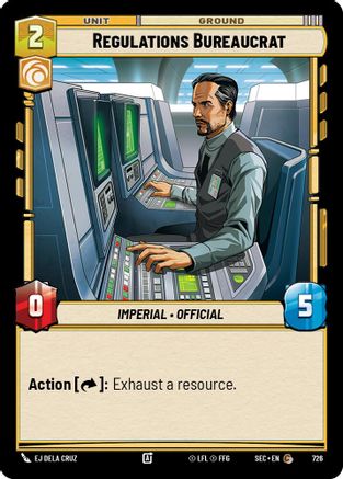 Regulations Bureaucrat (Foil) (726) - Secrets of Power Foil