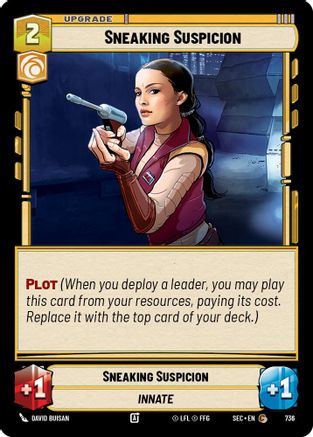 Sneaking Suspicion (Foil) (736) - Secrets of Power Foil