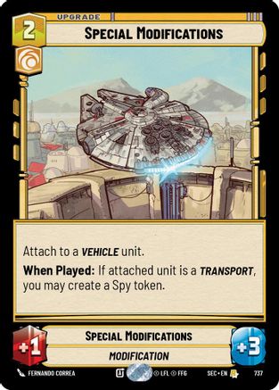 Special Modifications (Foil) (737) - Secrets of Power Foil