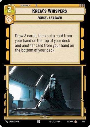 Kreia's Whispers (Foil) (742) - Secrets of Power Foil