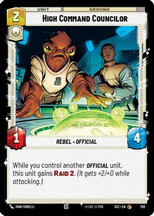 High Command Councilor (Foil) (759) - Secrets of Power Foil