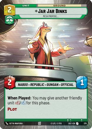 Jar Jar Binks - Mesa Propose (Hyperspace) (375) - Secrets of Power