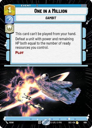 One in a Million (Hyperspace Foil) (809) - Secrets of Power Foil