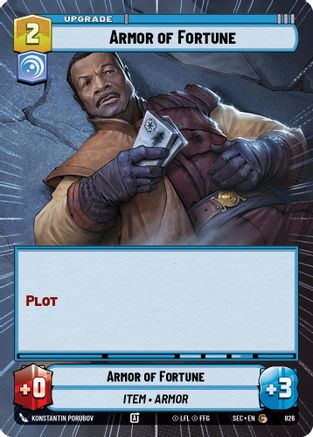 Armor of Fortune (Hyperspace Foil) (826) - Secrets of Power Foil
