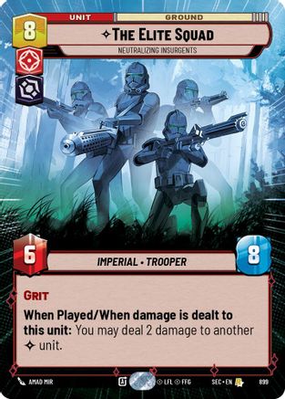 The Elite Squad - Neutralizing Insurgents (Hyperspace Foil) (899) - Secrets of Power Foil