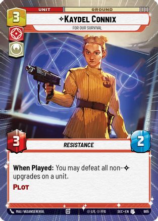 Kaydel Connix - For Our Survival (Hyperspace Foil) (905) - Secrets of Power Foil