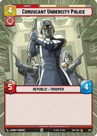 Coruscant Undercity Police (Hyperspace Foil) (923) - Secrets of Power Foil
