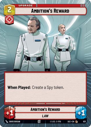 Ambition's Reward (Hyperspace Foil) (931) - Secrets of Power Foil