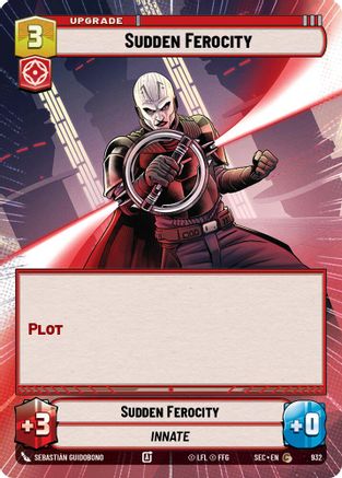 Sudden Ferocity (Hyperspace Foil) (932) - Secrets of Power Foil
