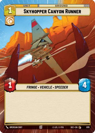 Skyhopper Canyon Runner (Hyperspace Foil) (970) - Secrets of Power Foil