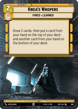 Kreia's Whispers (Hyperspace Foil) (988) - Secrets of Power Foil