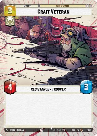 Crait Veteran (Hyperspace Foil) (1007) - Secrets of Power Foil