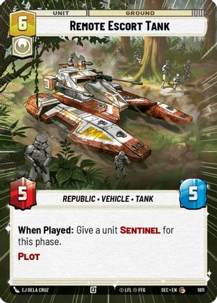 Remote Escort Tank (Hyperspace Foil) (1011) - Secrets of Power Foil