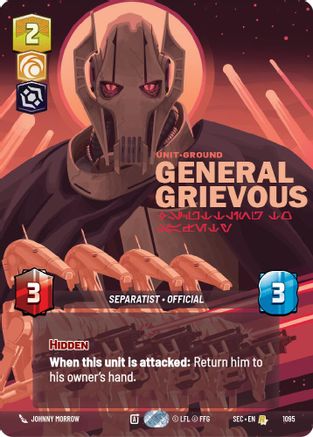 General Grievous - Scuttling to Safety (Prestige Foil) (1095) - Secrets of Power Foil