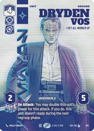 Dryden Vos - I Get All Worked Up (Prestige Foil) (1115) - Secrets of Power Foil