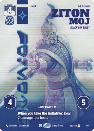 Ziton Moj - Black Sun Bully (Prestige Foil) (1119) - Secrets of Power Foil